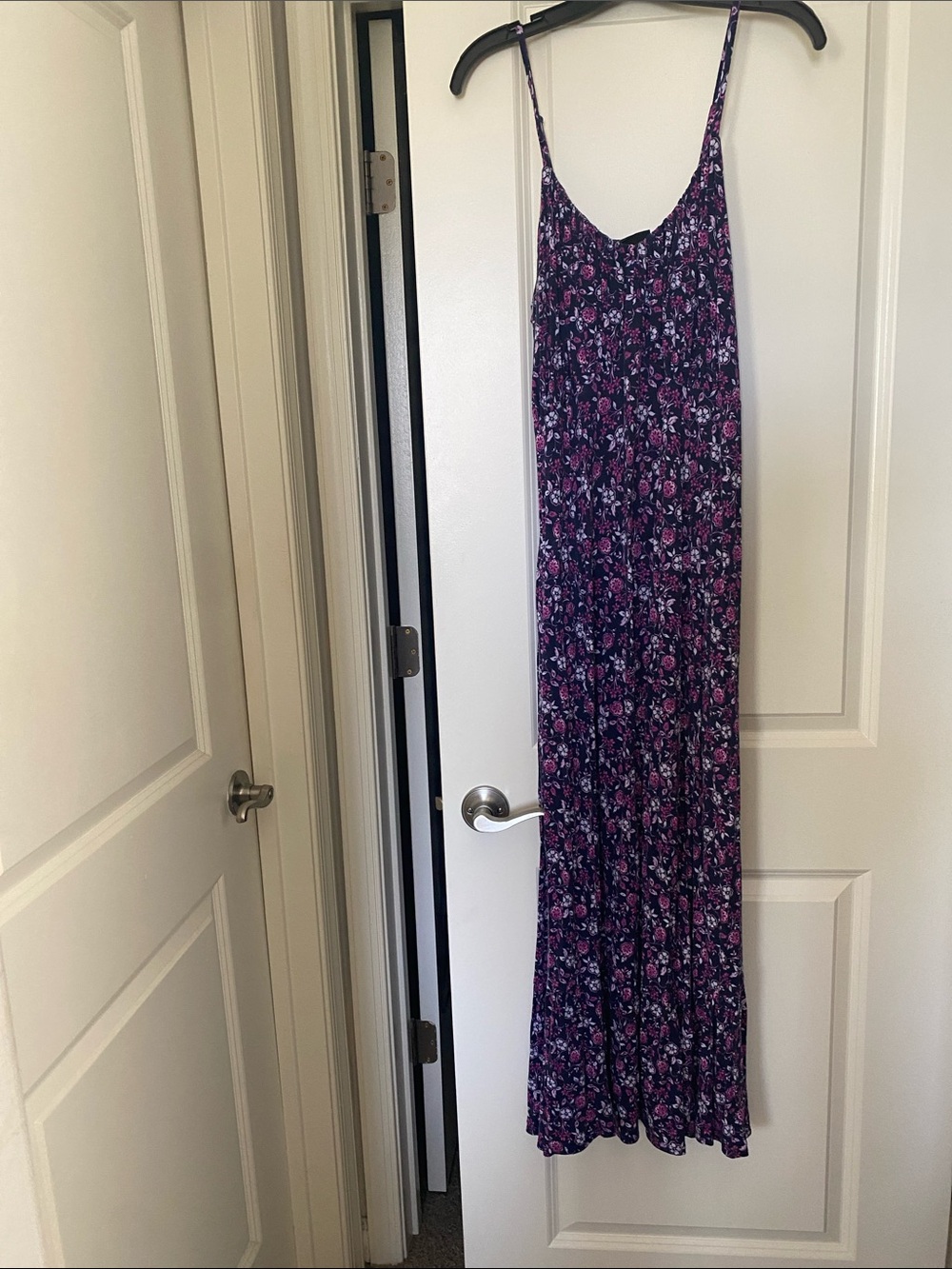 Lane Bryant Floral Maxi Dress in Purple and Pink